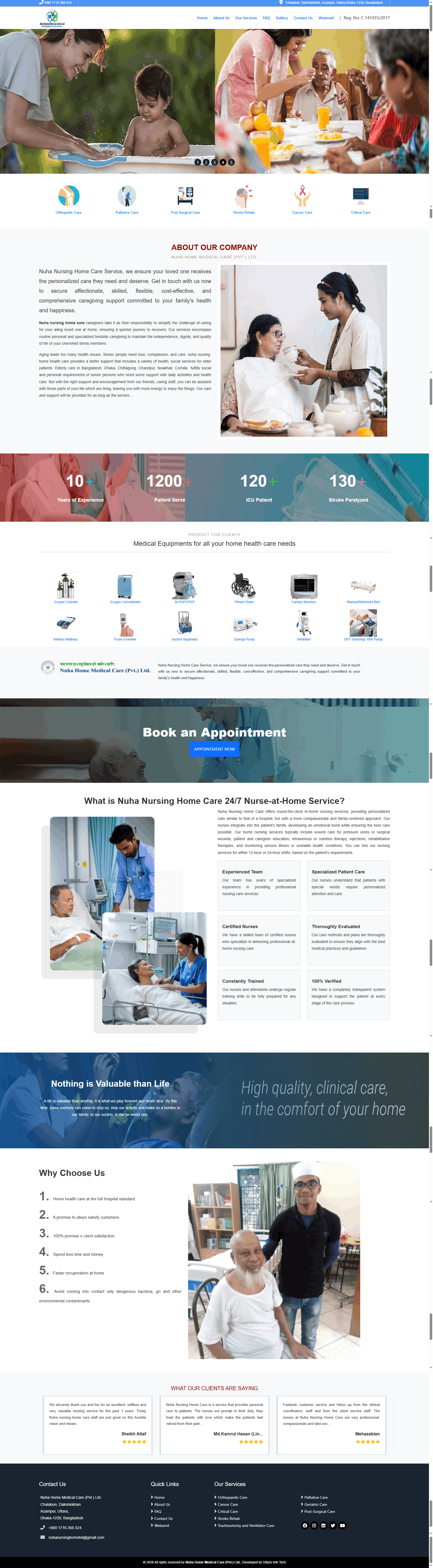 Nuha Home Care - Home Care Website