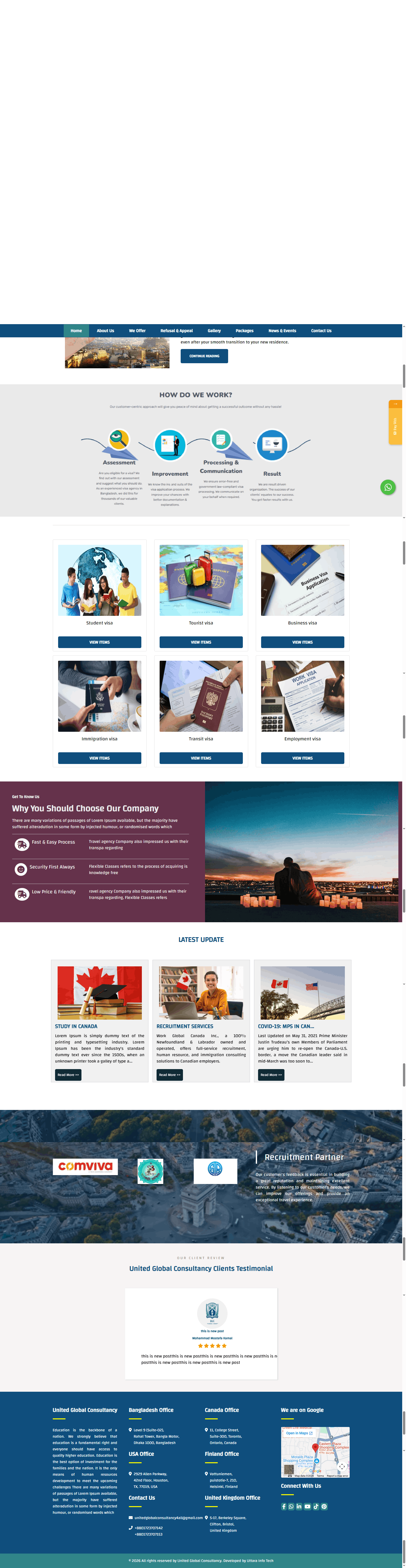 IR Consultancy - Tour & Travel Website